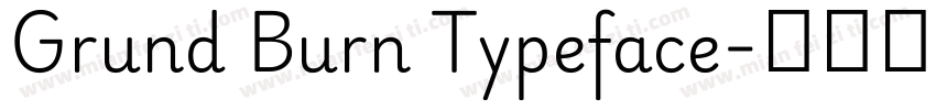 Grund Burn Typeface字体转换